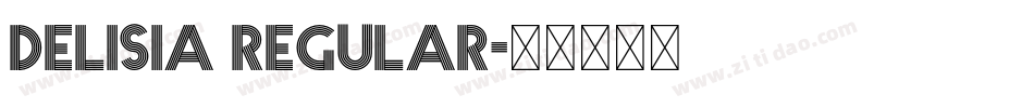 Delisia Regular字体转换